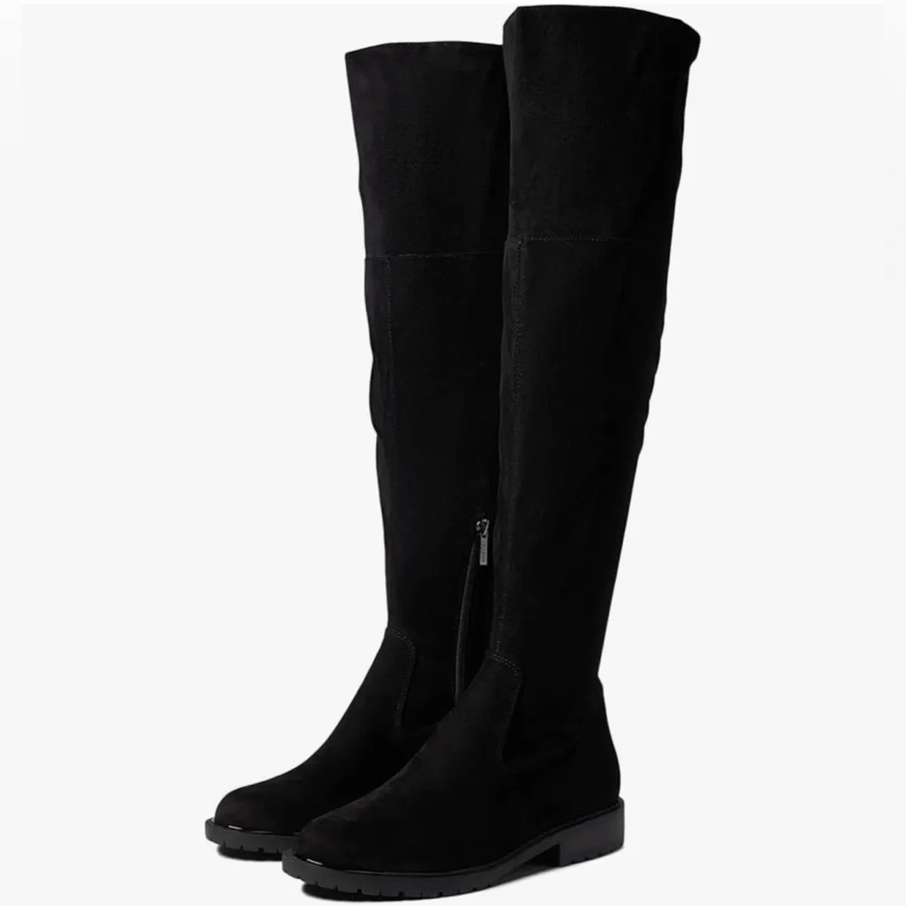 Guess Remont 2  Black Faux Suade Over the Knee Boots